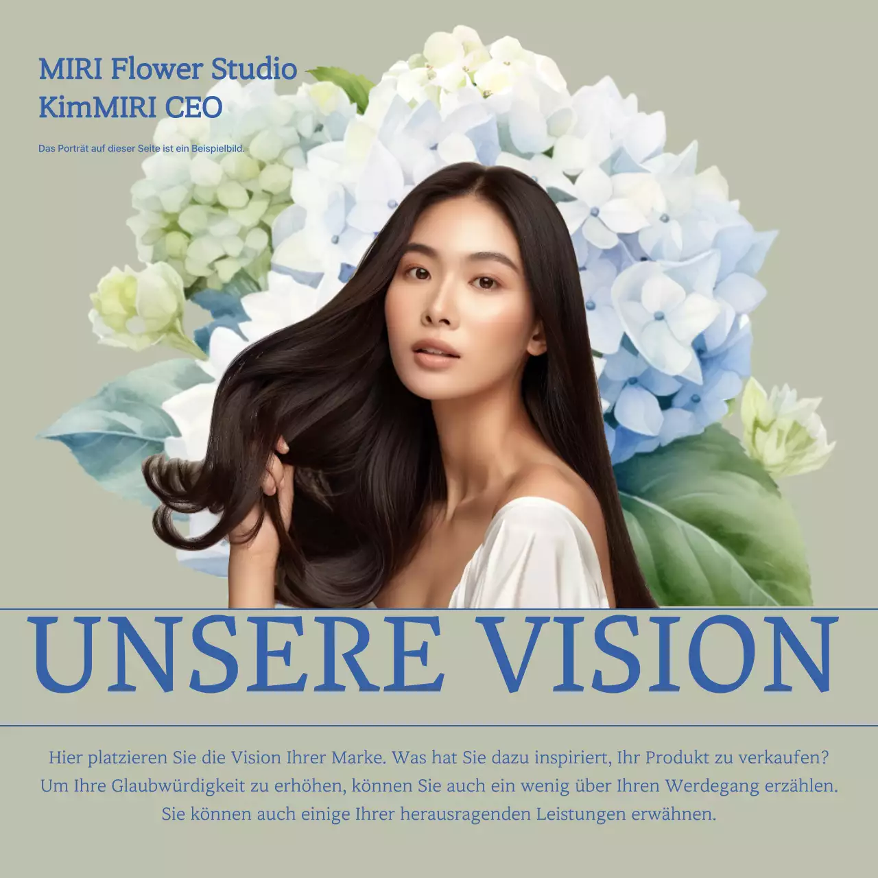 Eine Einführung in das lindgrüne, luxuriöse Blumenstudio