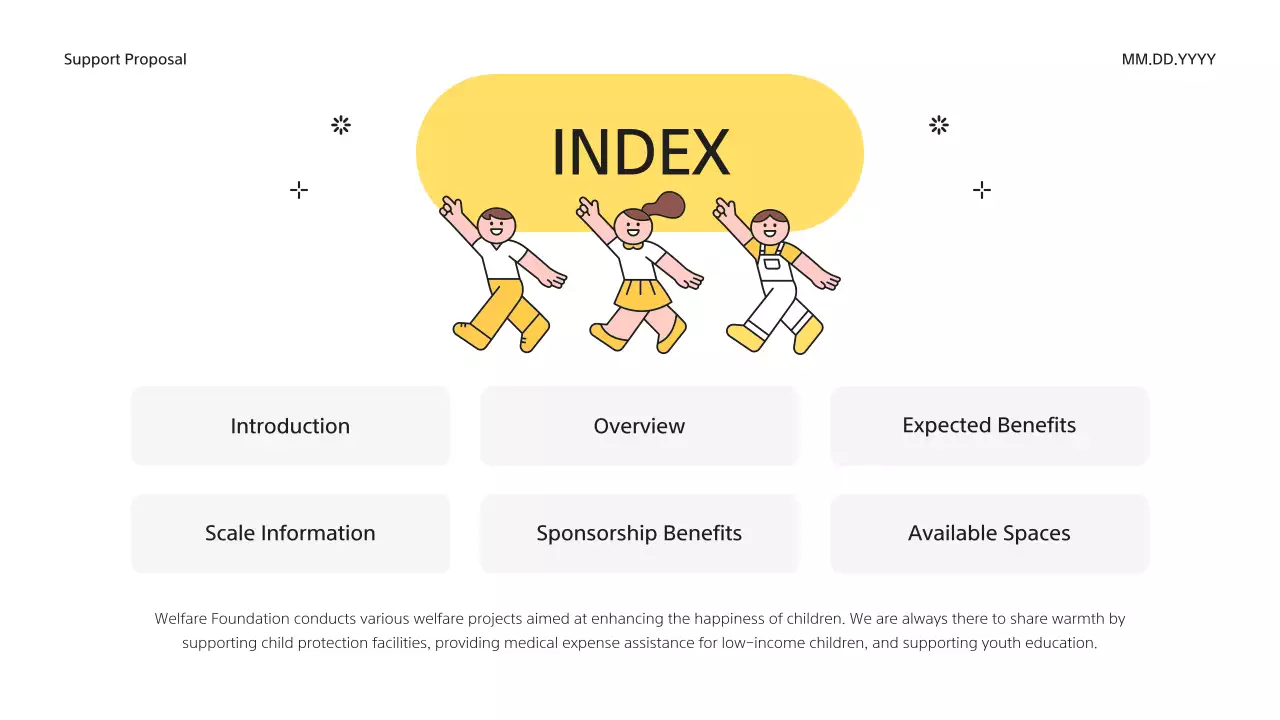Presentasi Proposal Anak Sederhana Kuning
