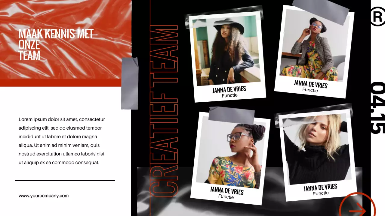 Red Black Modern Bold Bedrijfsprofiel Introductie