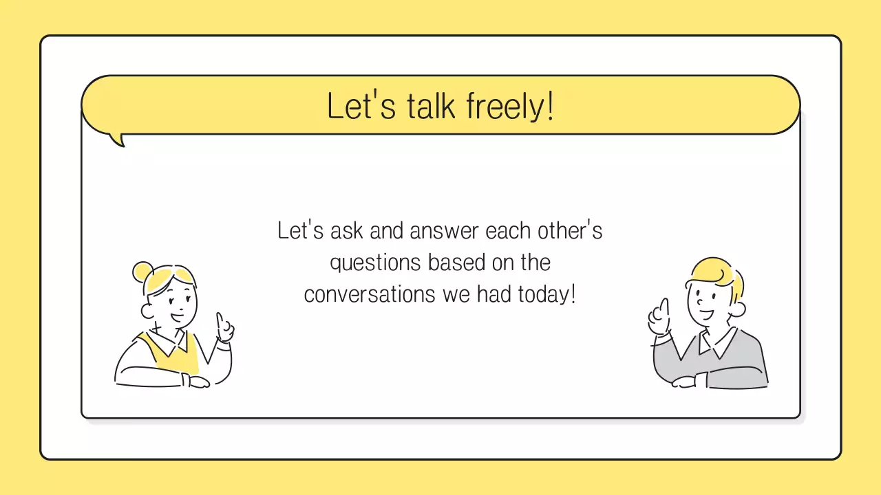 Yellow, minimalist question cover letter