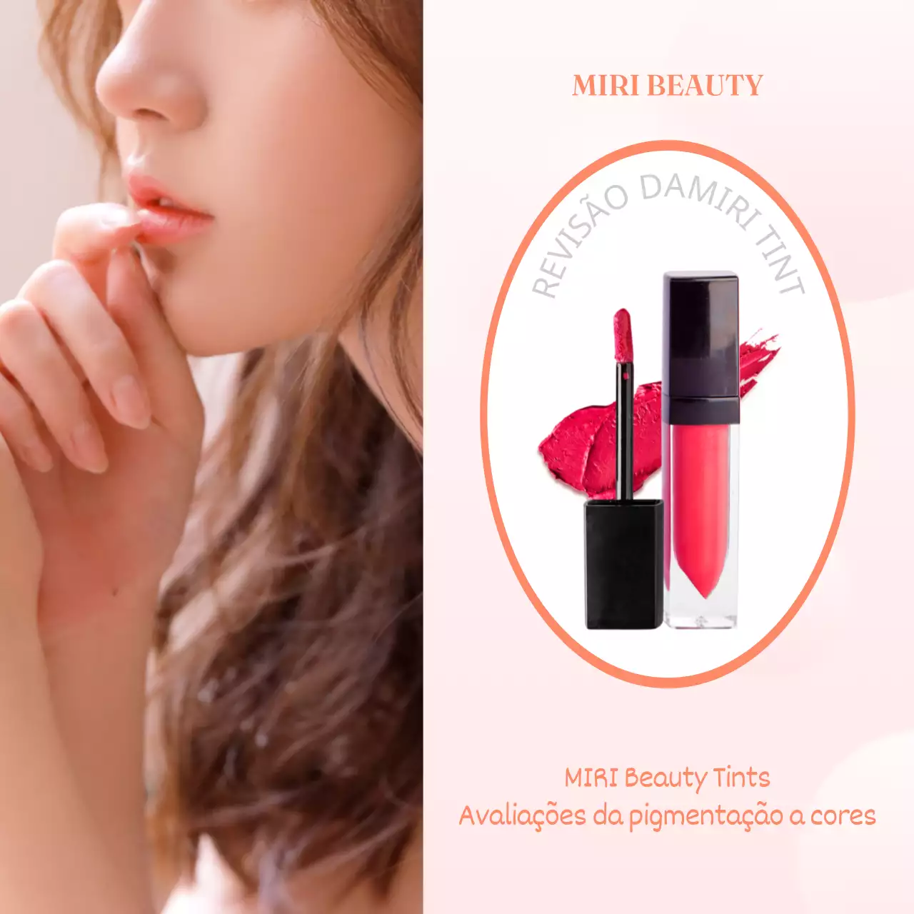 Promoção de cosméticos minimalistas cor-de-rosa - opiniões sobre a coloração