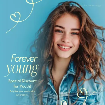 Blue Trendy Youth Promotion Social Media Post