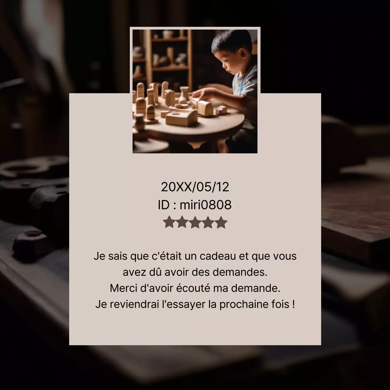 Promouvoir la marque de votre atelier brun et simple