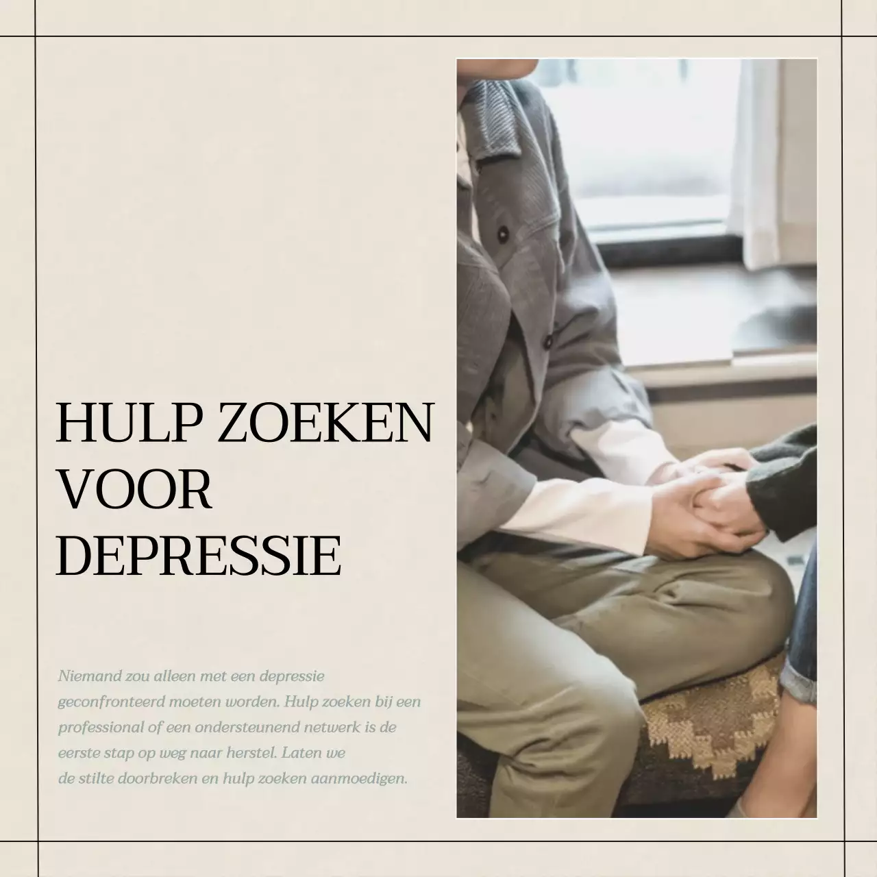 Geel Blauw Grijs Modern Minimaal Geestelijke Gezondheid Lifestyle