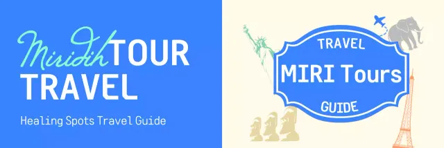 A tour guide concept in beige and blue