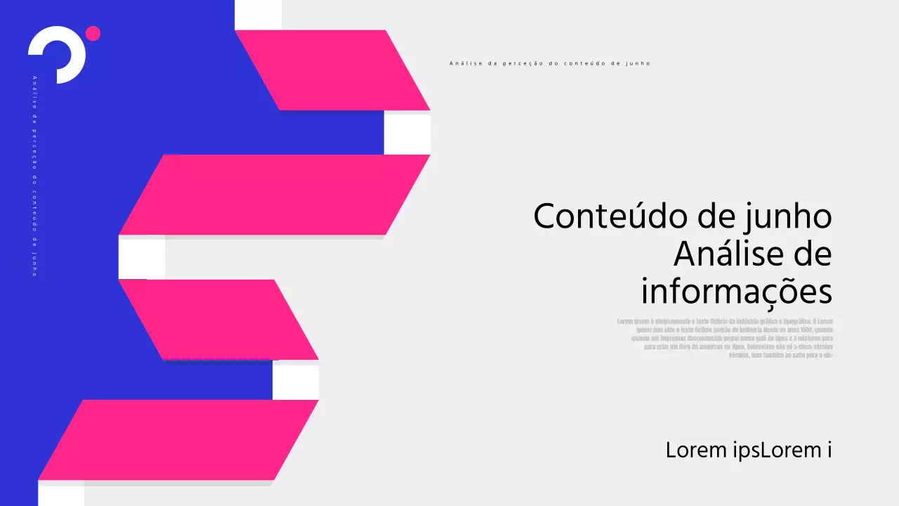 Relatórios de informação pop-art em azul e rosa choque