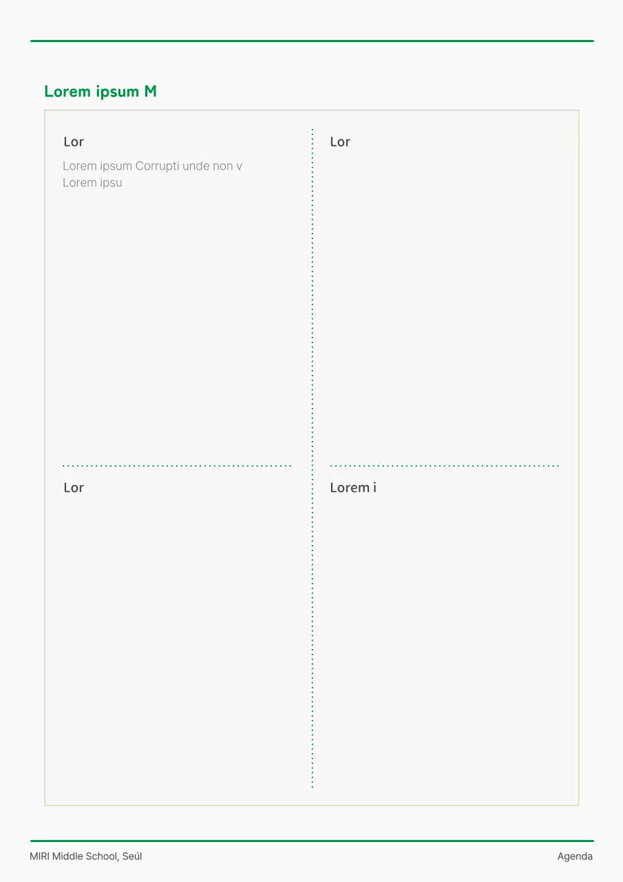 Anuario escolar con simpáticos personajes verdes y blancos