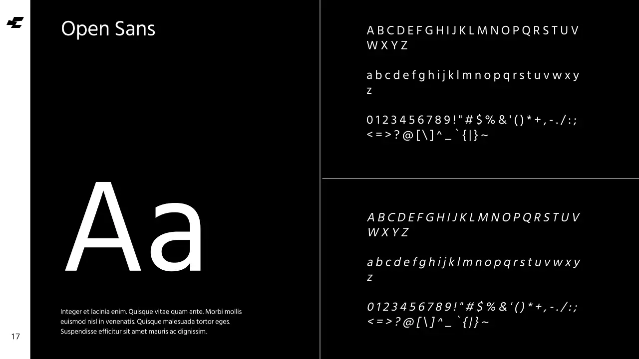 Wit Blauw Vet Cool Tone Schoon Merkidentiteit Richtlijnen Instructies