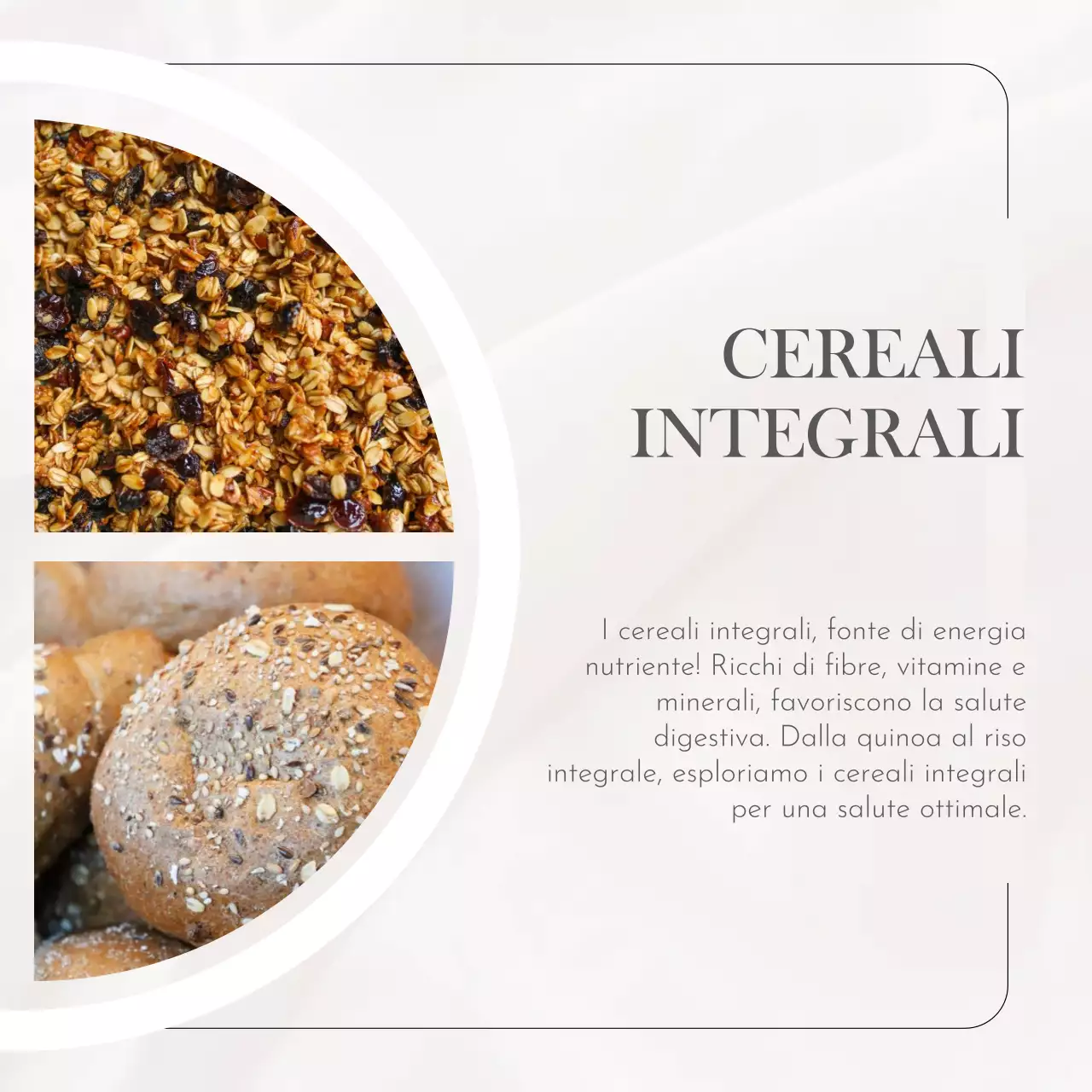 Beige Bianco Grigio Naturale Semplice Minimo Cibo Sano Autocrescita