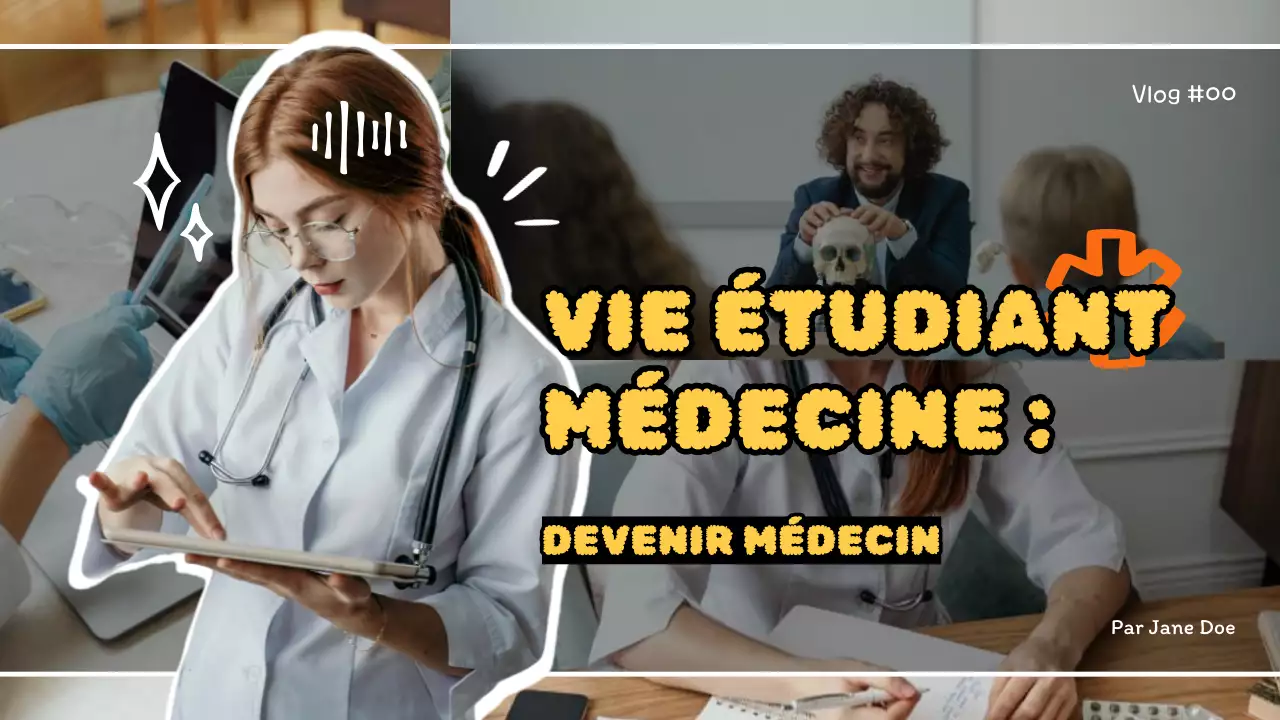 Yellow Black Flashy Vintage Study Vlog Main Title