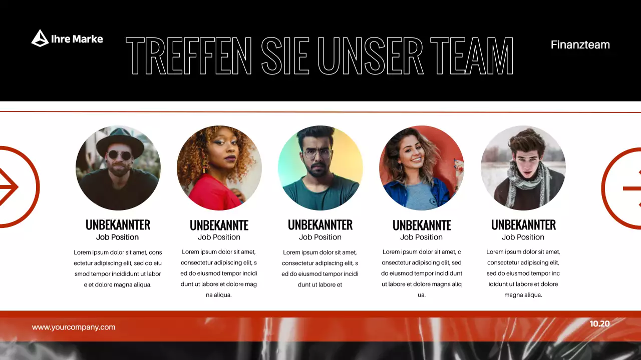 Red Black Modern Bold Business Firmenprofil Einführung