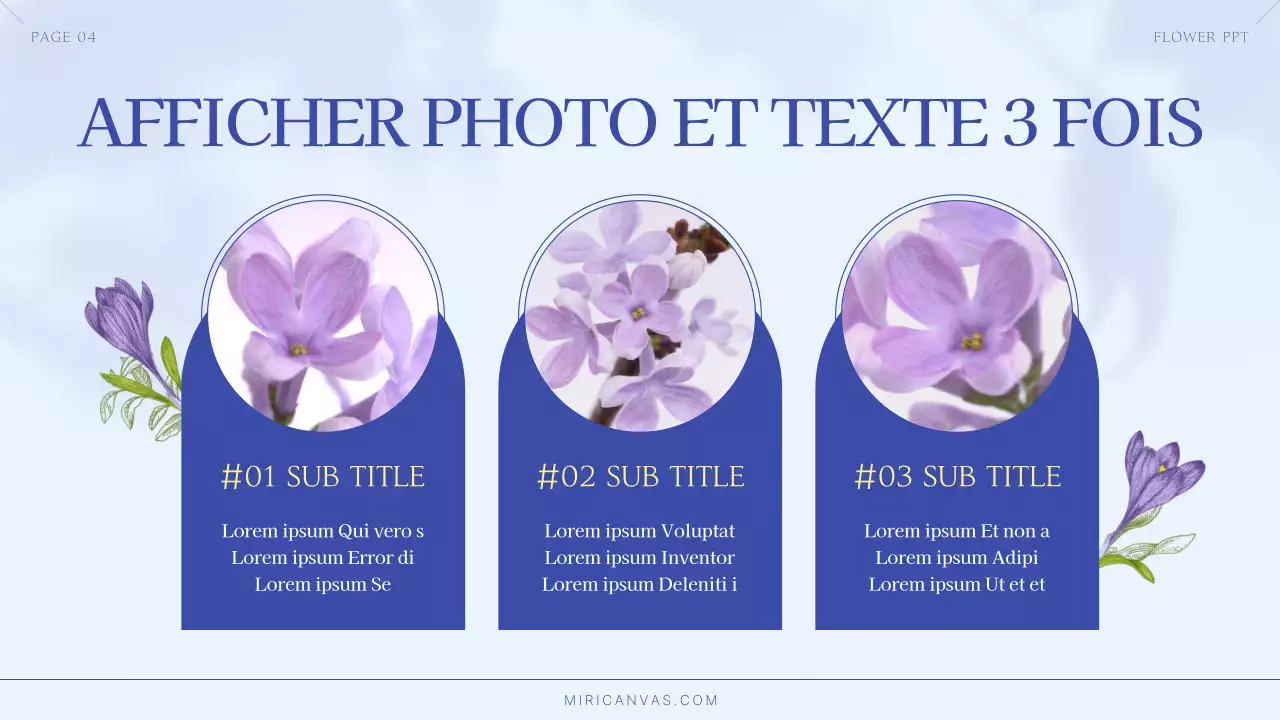 Fleurs d'été luxueuses en bleu et bleu clair Brief de la marque de la petite entreprise