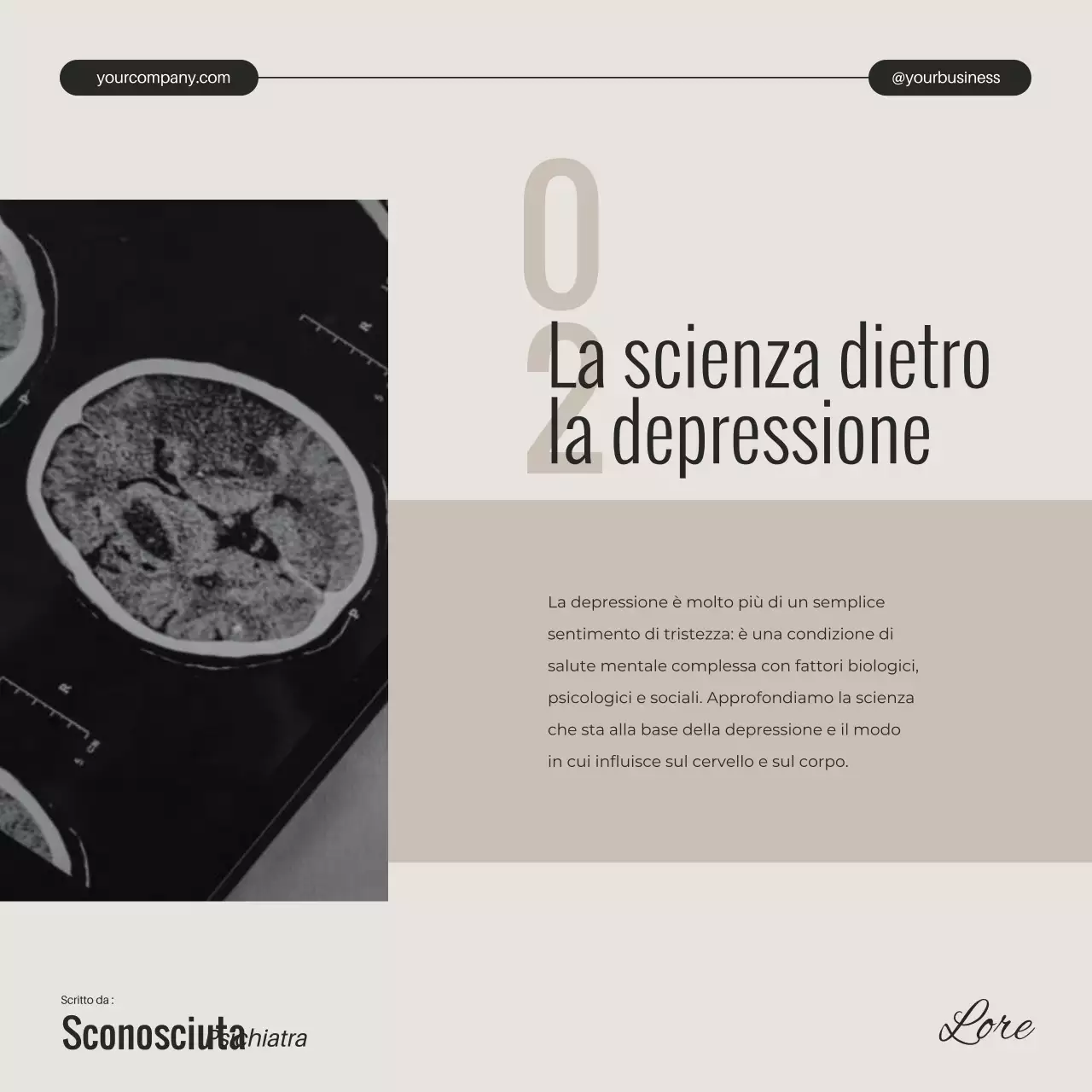 Avorio Nero e Bianco Minima Depressione Salute Mentale Campagna svelata