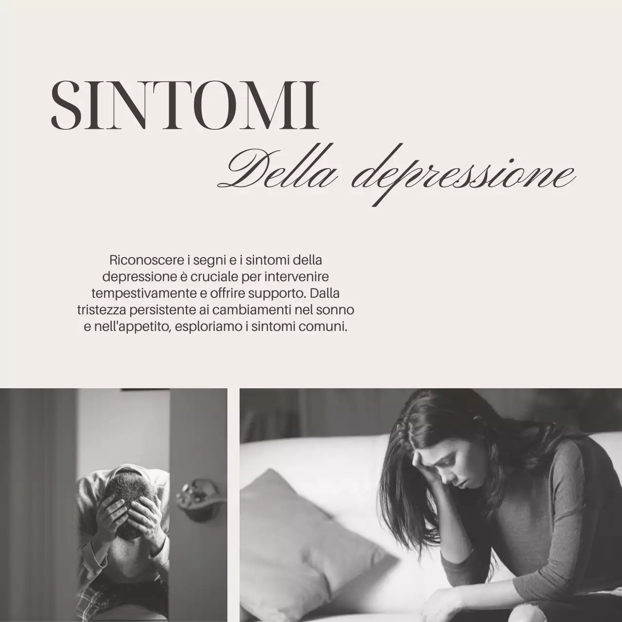 Grigio Avorio Elegante Minimal Guida alla salute mentale