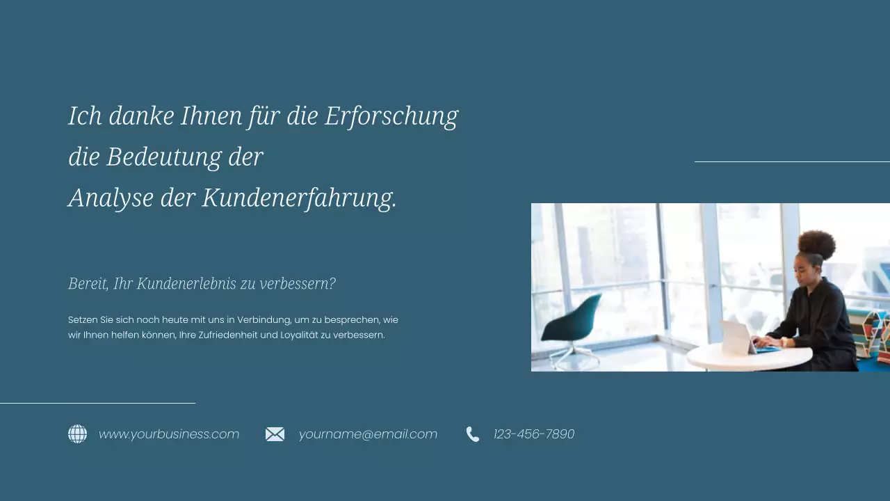 Sky Blue Einfache Analyse der Kundenerfahrung Strategie