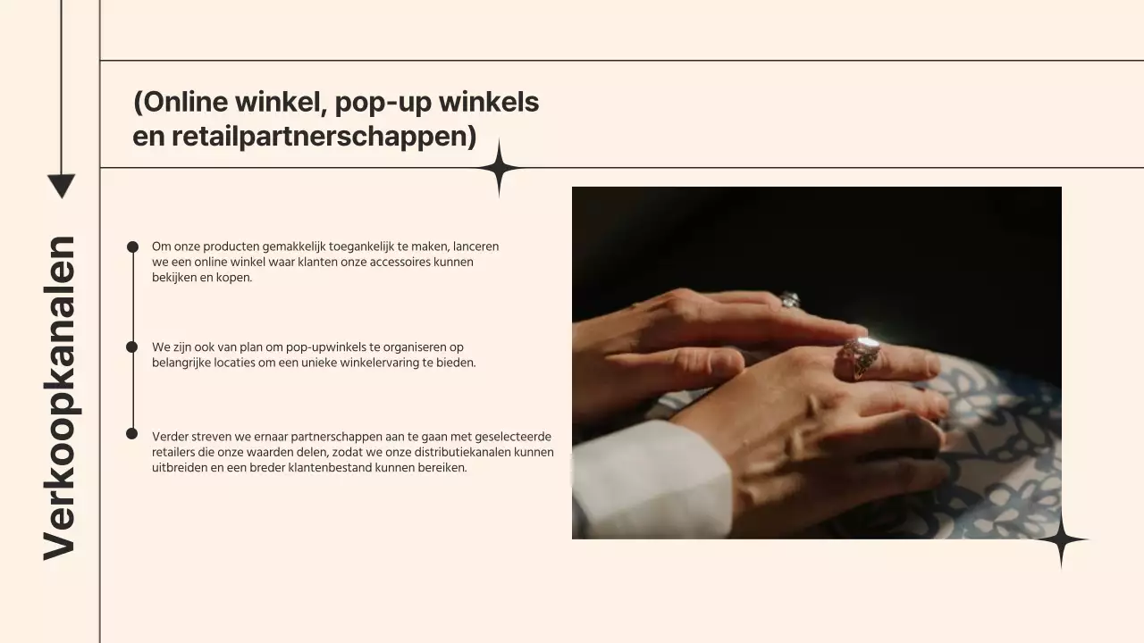 Beige elefant vrouw zakelijk product pitch