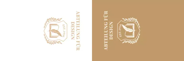 Bunte Universität mit Schullogo