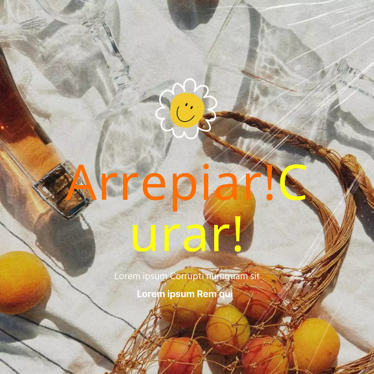 Um post sentimental de verão em laranjas e amarelos
