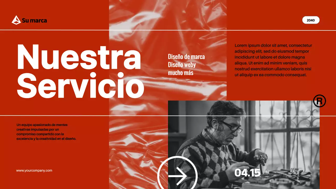 Red Black Modern Bold Perfil de empresa Introducción