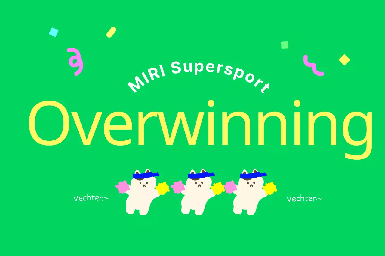 Vrolijke konijnfiguren en kleurrijke atletiek