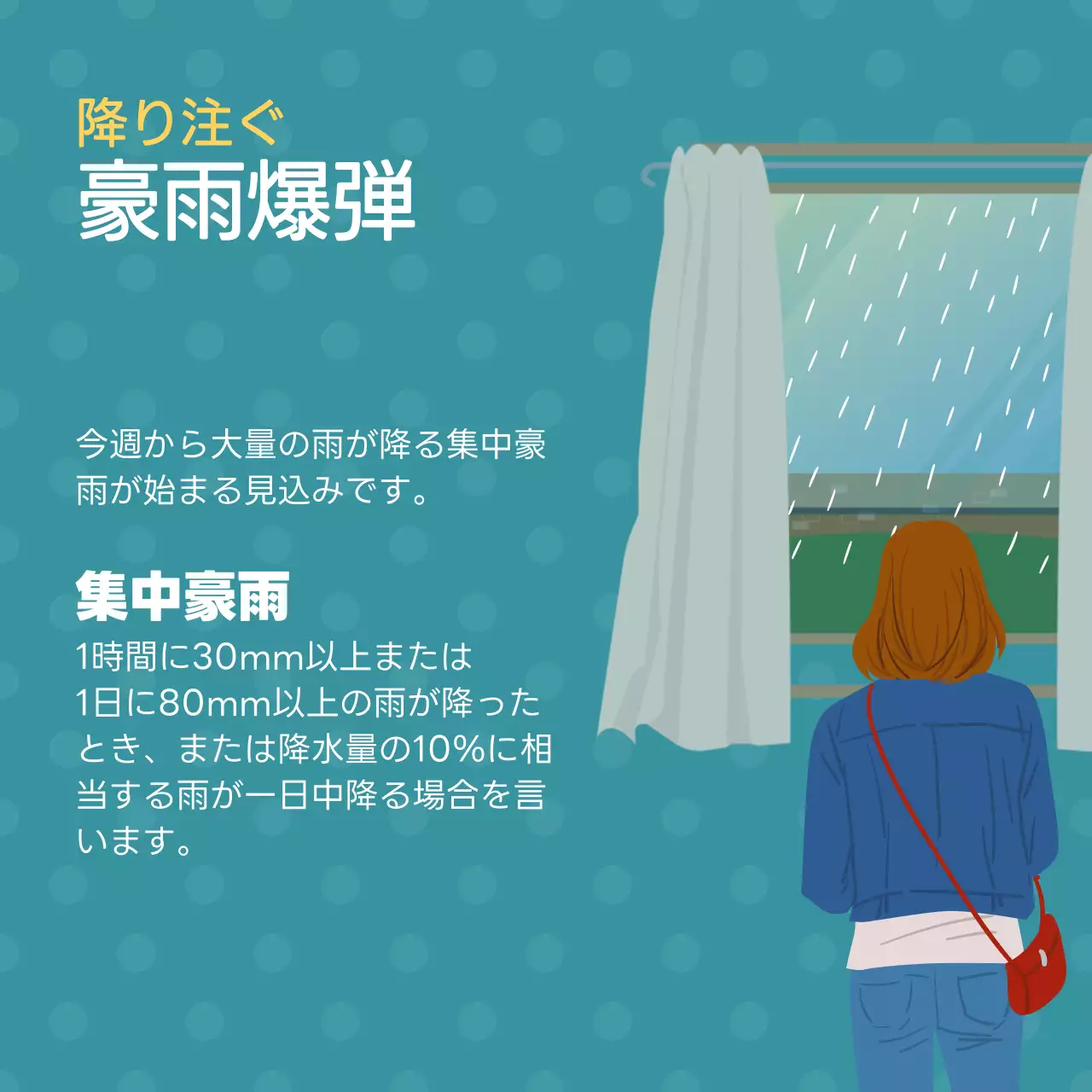 青 シンプル 天気 お知らせ Instagram カルーセル