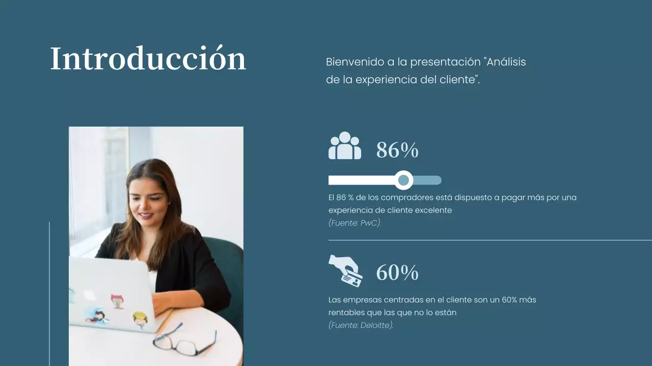 Sky Blue Estrategia simple de análisis de la experiencia del cliente