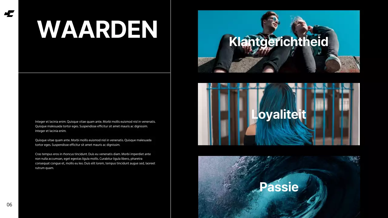 Wit Blauw Vet Cool Tone Schoon Merkidentiteit Richtlijnen Instructies