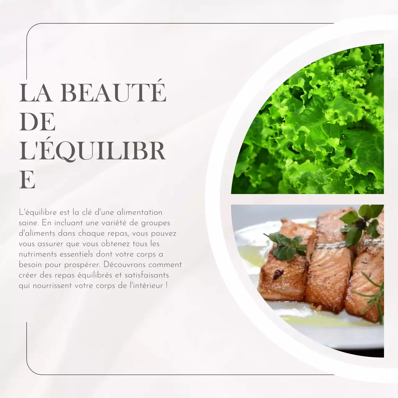 Beige White Grey Natural Simple Minimal Healthy Food Self-Growth (Croissance personnelle)