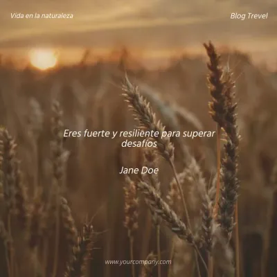 Beige y Marrón Natural Cita Inspiradora Promoción Blog