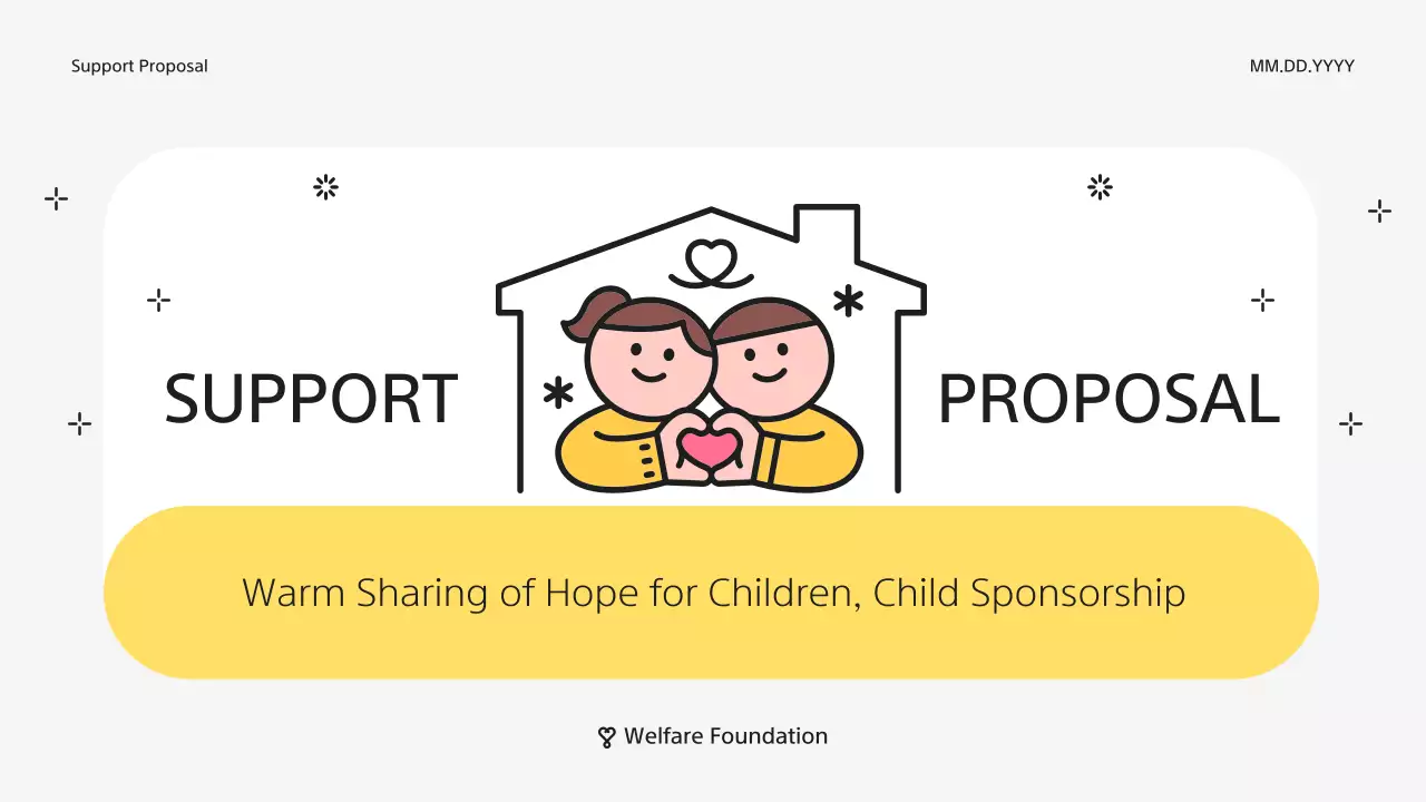 Yellow Simple Child Proposal Presentation