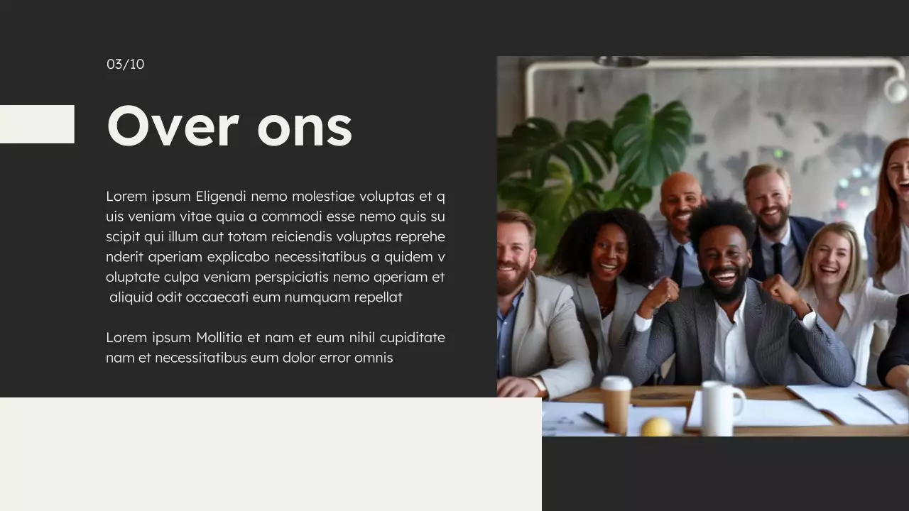 Zwart-wit Minimal Marketing Agency Introductie van het bedrijf