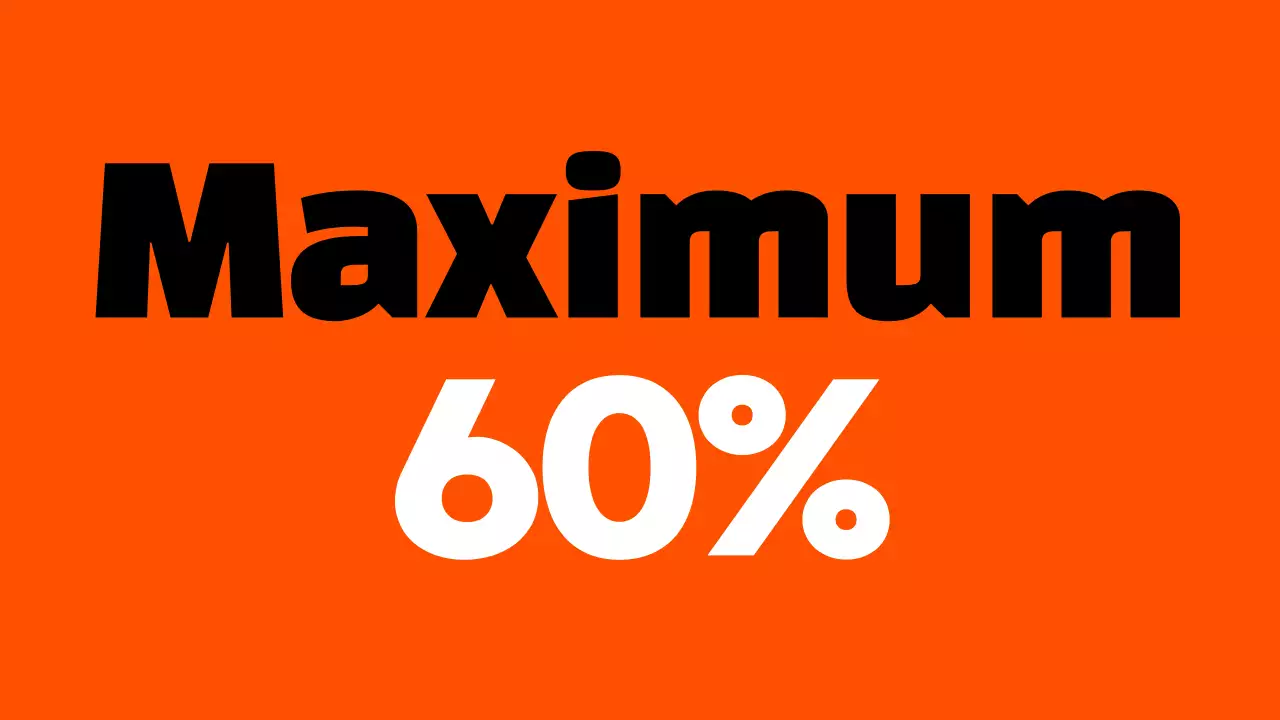 Werbeanzeigen mit kitschiger Typografie in Hellblau