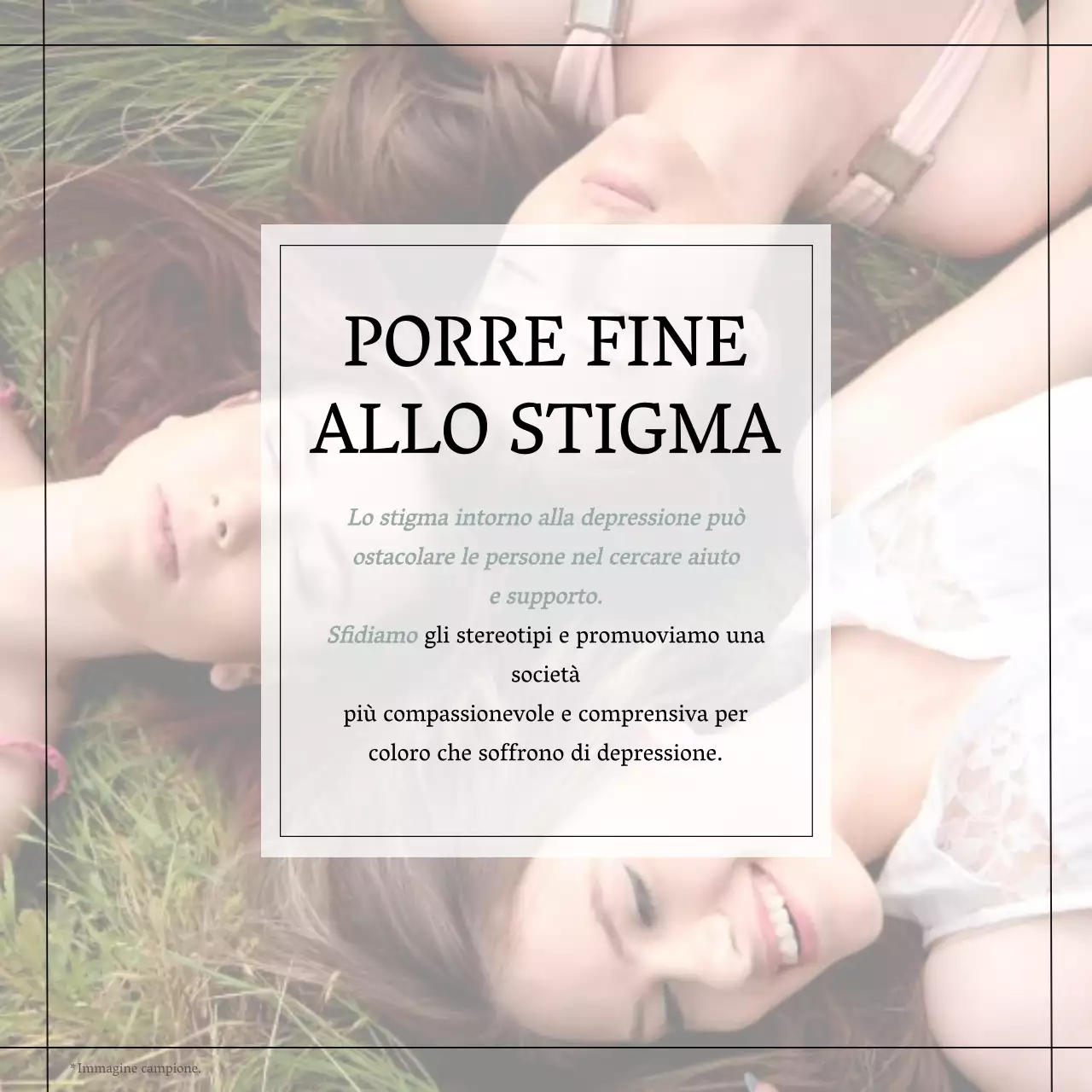 Giallo Blu Grigio Moderno Minimal Salute Mentale Stile di vita