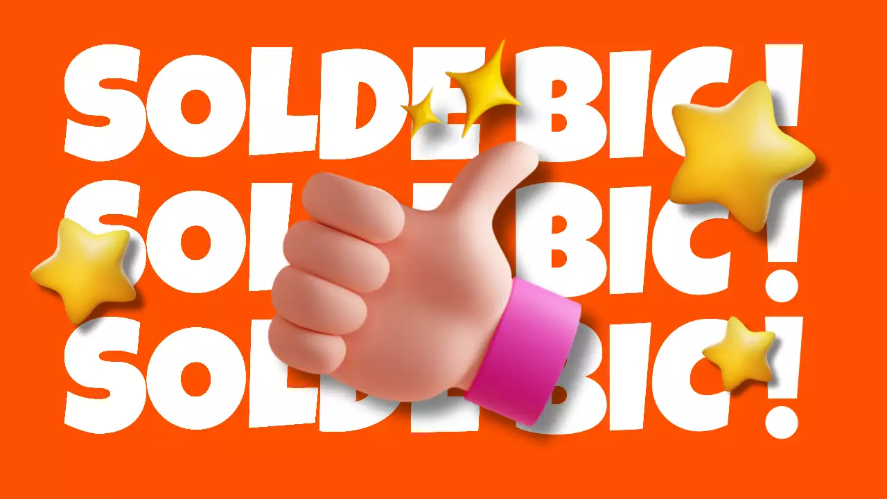 Promouvoir des publicités avec une typographie kitsch en bleu clair