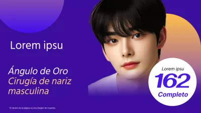 Promueva una promoción minimalista moldeada en azul y amarillo