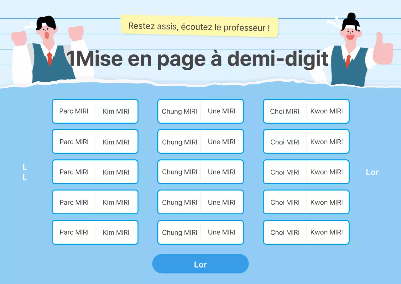 A propos du plan de table de l'école à caractère bleu clair et bleu