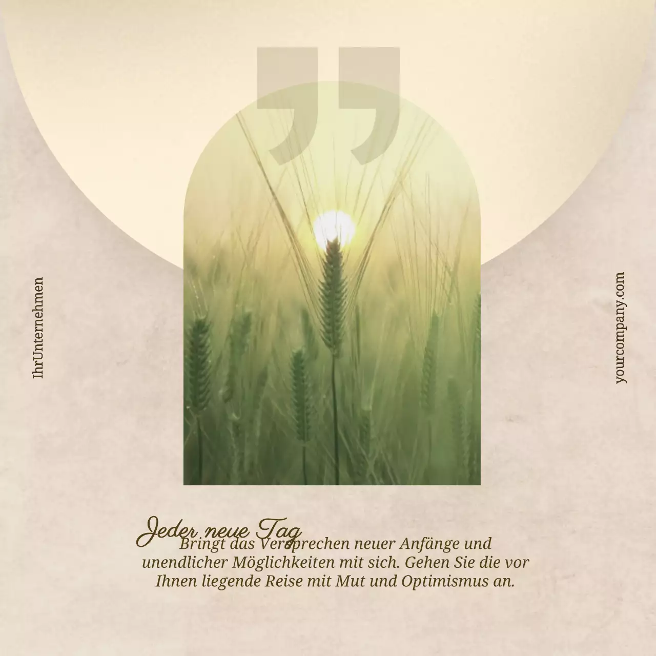 Yellow Simple Dawn of New Day Zitate für Selbstwachstum