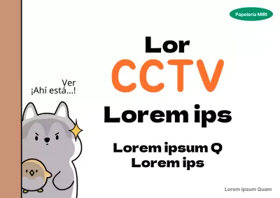 Información de CCTV en naranja
