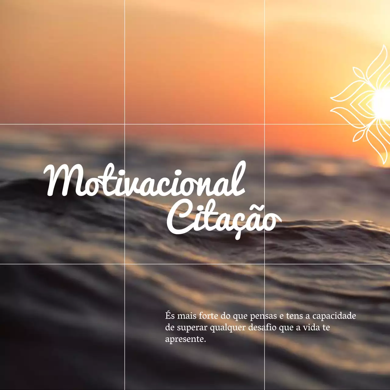 Citação inspiradora e motivacional de saúde mental em laranja