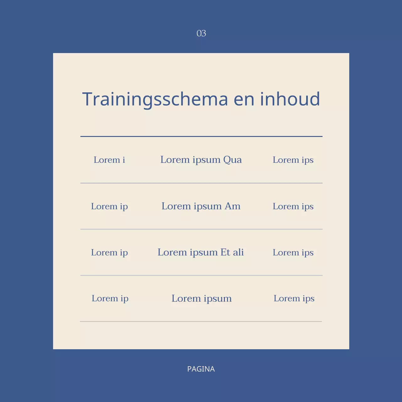 Over de training Eenvoudig cultureel tolken in marineblauw en ivoor