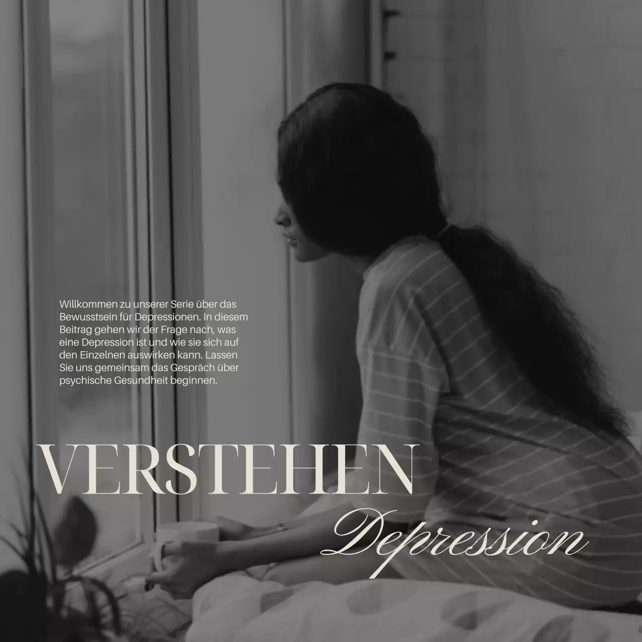 Grau Elfenbein Elegant Minimal Leitfaden Psychische Gesundheit