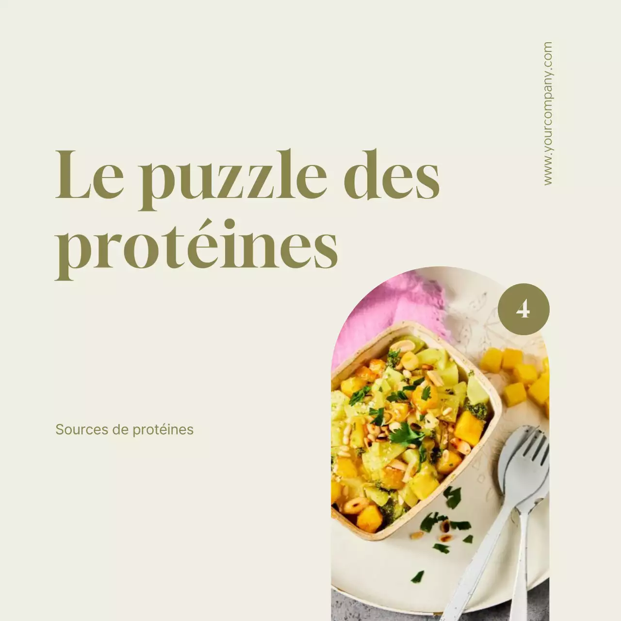 Green and Beige Modern Healthy Food Diet Tips (en anglais)