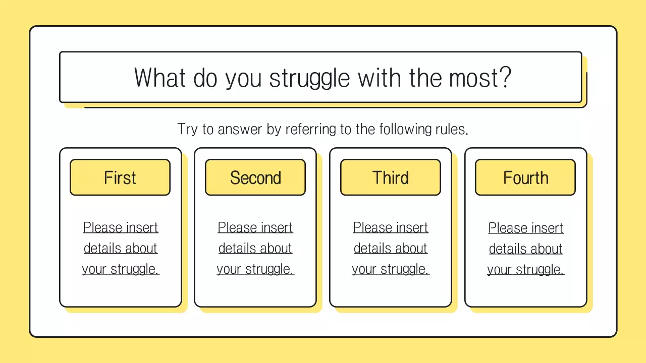 Yellow, minimalist question cover letter