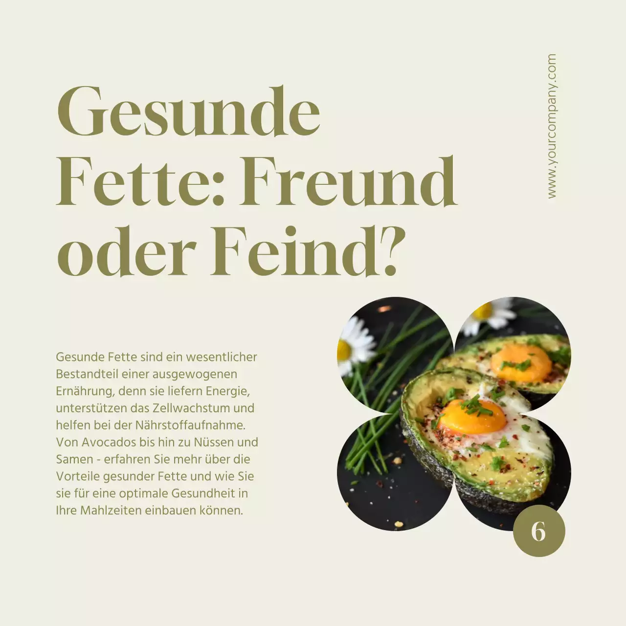 Grüne und beigefarbene moderne gesunde Ernährungstipps
