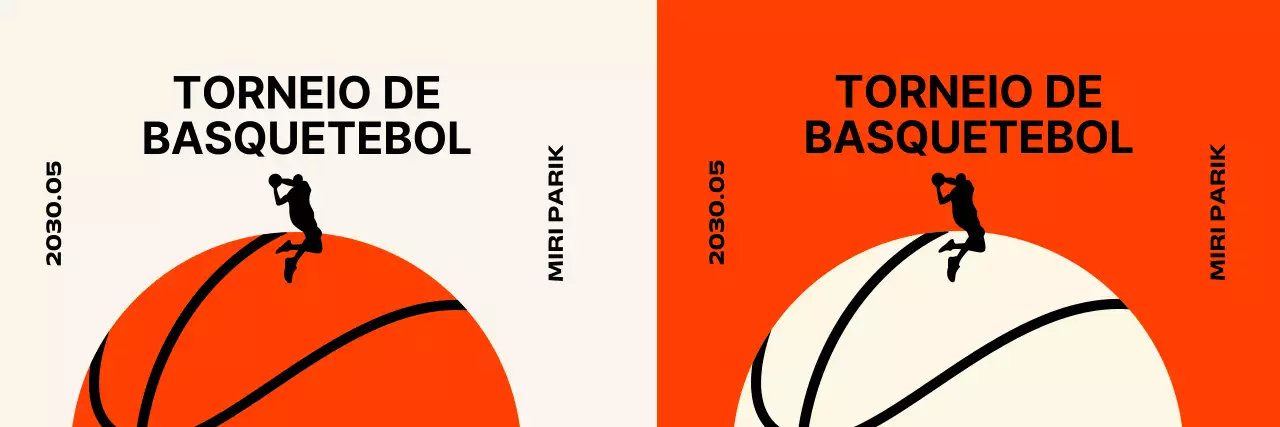 Torneio de basquetebol de design simples com bolas de basquetebol e pessoas a jogar basquetebol