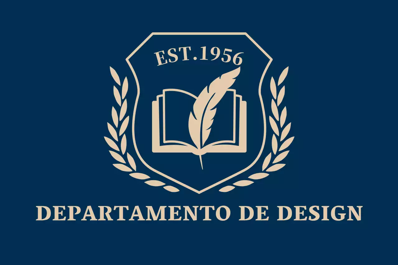 Universidade colorida com o logótipo da escola