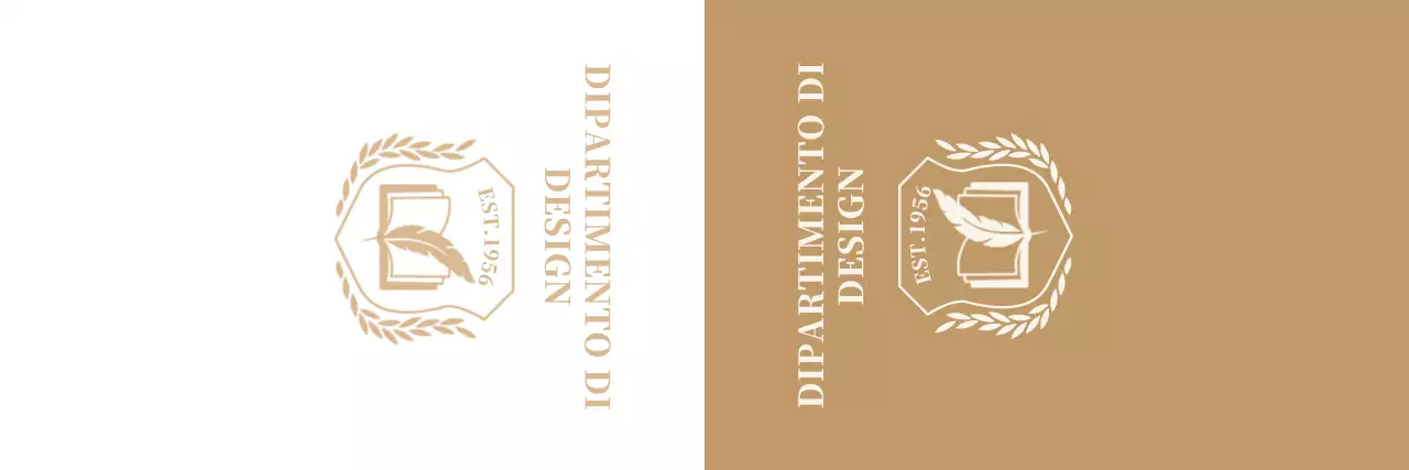 Università colorata con logo della scuola