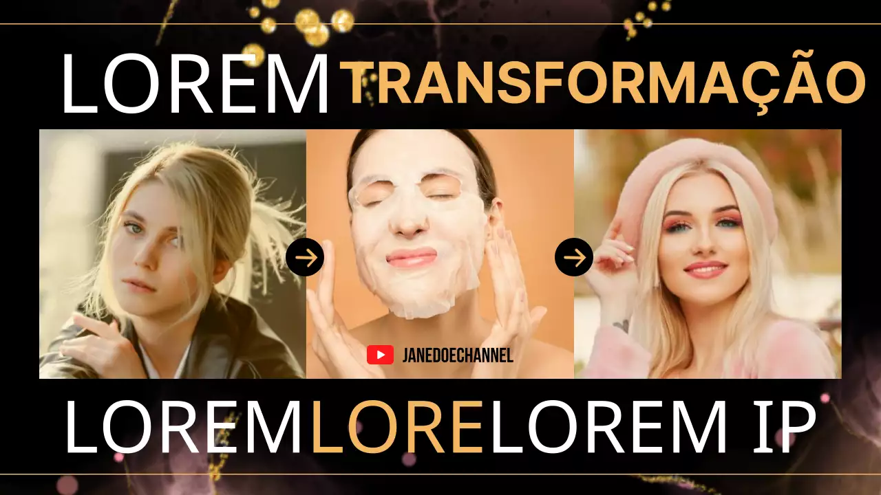 Preto dourado Elgant luxo aniversário Transformação Glow up para festa de aniversário