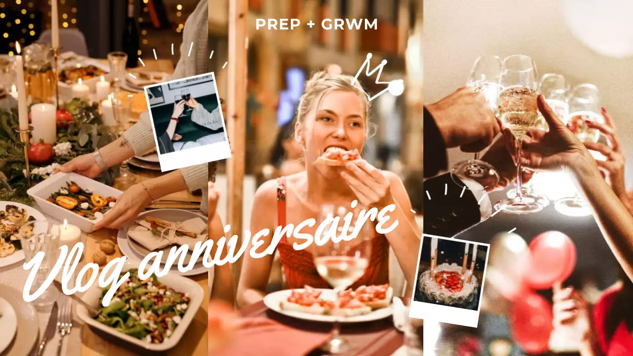 Vidéo d'anniversaire vintage gris