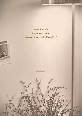 Papeterie sentimentale minimaliste en beige